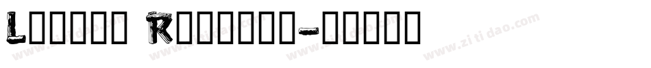 Logger Regular字体转换